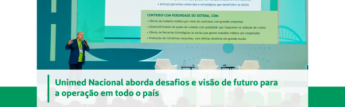 Unimed Nacional aborda desafios e vis&atilde;o de futuro para a opera&ccedil;&atilde;o em todo o pa&iacute;s